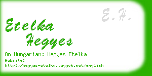 etelka hegyes business card